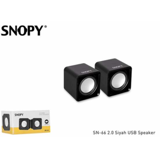 SNOPY SN-66 1+1 Masa Üstü USB SPEAKER (Siyah) 